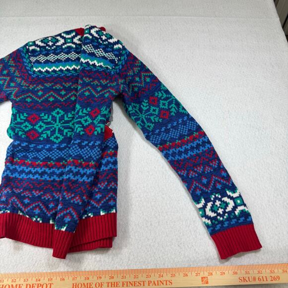 Blizzard Bay Santa Shark wearing Mittens Sm Holiday Sweater Ugly Christmas Funny - Picture 12 of 13